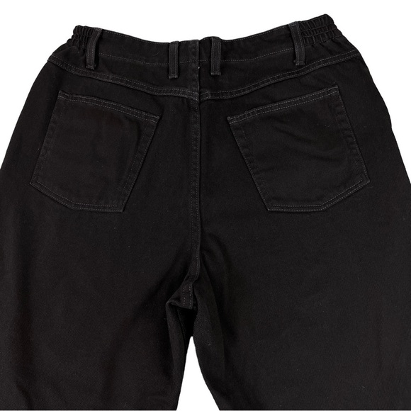 LL BEAN Original Fit Relaxed Elastic Back waist Black Jeans (HEMMED) Size 16 - Picture 5 of 13